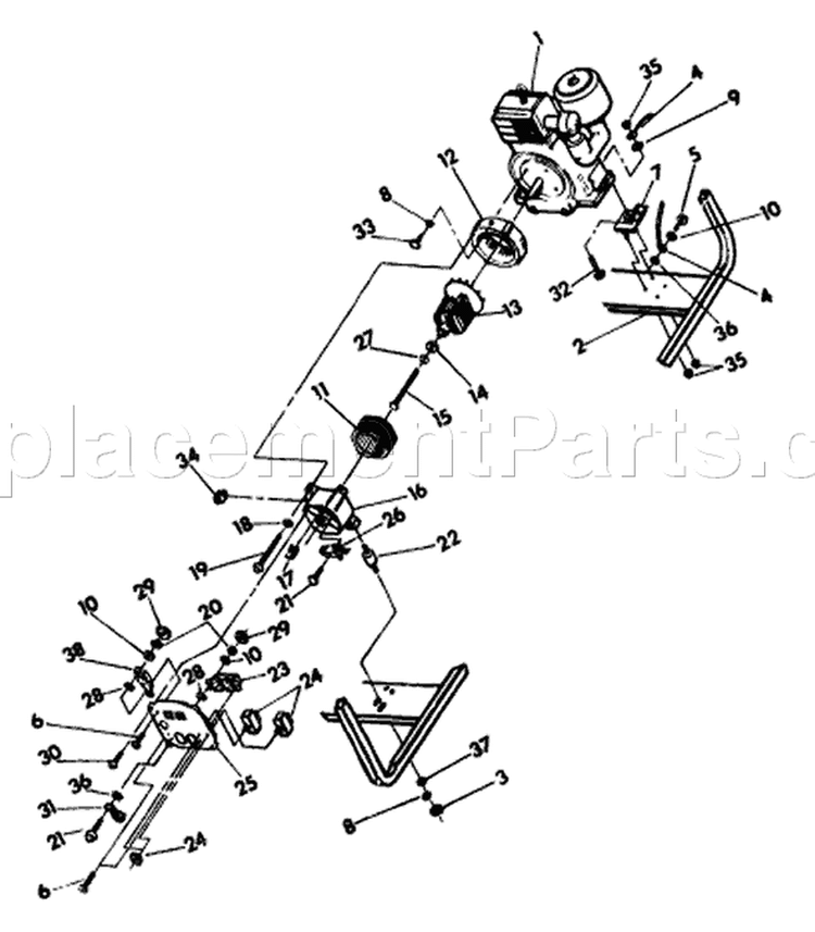 Page A Diagram and Parts List for 9458-0 S4000 Briggs and Stratton Generator